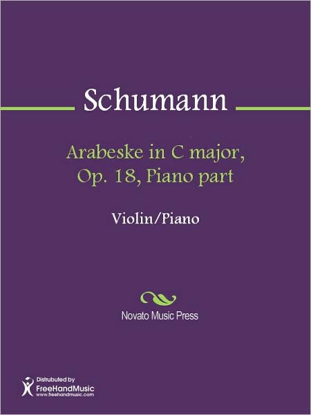 Arabeske in C major, Op. 18, Piano part