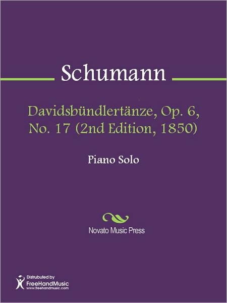 Davidsbundlertanze, Op. 6, No. 17 (2nd Edition, 1850)