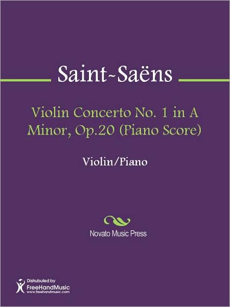 Violin Concerto No. 1 in A Minor, Op.20 (Piano Score)
