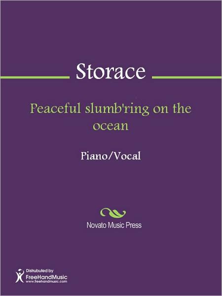 Peaceful slumb'ring on the ocean
