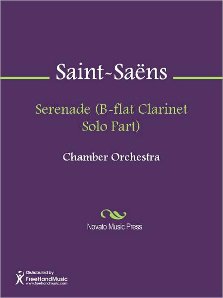 Serenade (B-flat Clarinet Solo Part)