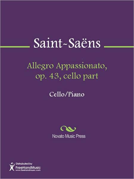 Allegro Appassionato, op. 43, cello part