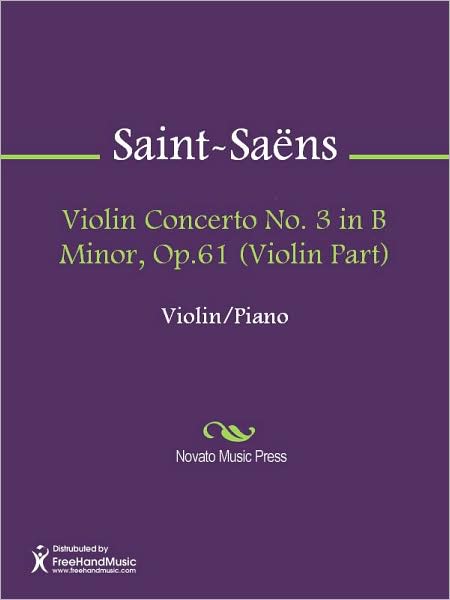 Violin Concerto No. 3 in B Minor, Op.61 (Violin Part)