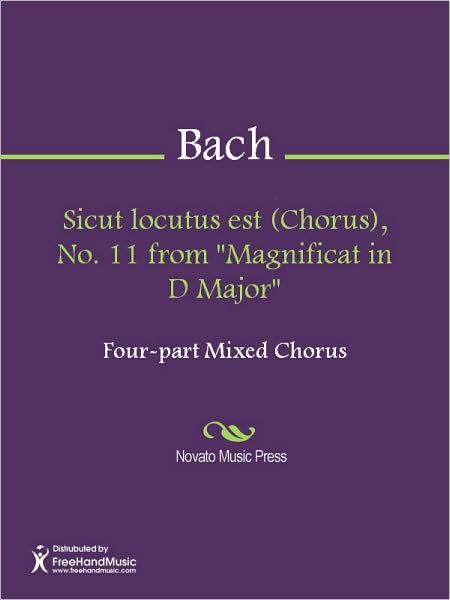 Sicut locutus est (Chorus), No. 11 from "Magnificat in D Major"