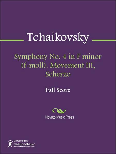 Symphony No. 4 in F minor (f-moll). Movement III, Scherzo