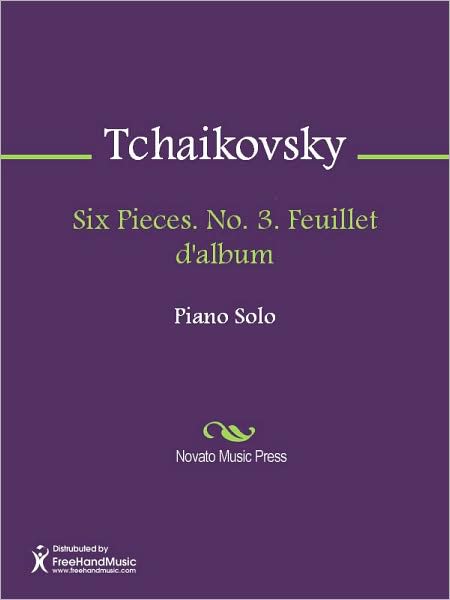 Six Pieces. No. 3. Feuillet d'album