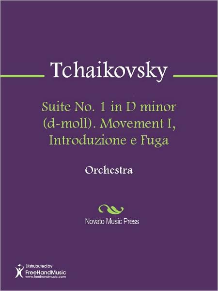 Suite No. 1 in D minor (d-moll). Movement I, Introduzione e Fuga