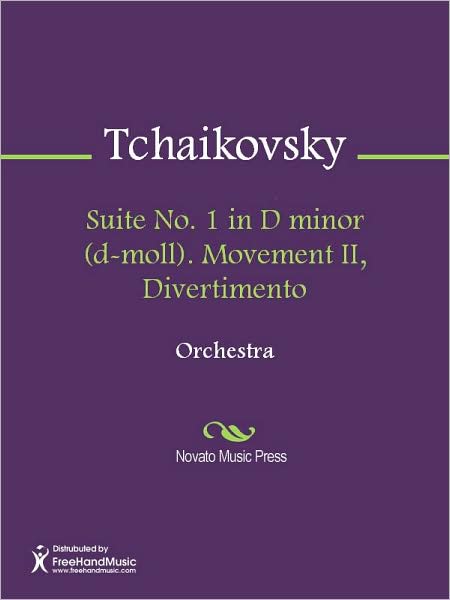 Suite No. 1 in D minor (d-moll). Movement II, Divertimento