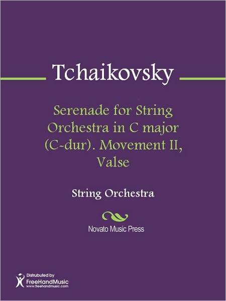 Serenade for String Orchestra in C major (C-dur). Movement II, Valse