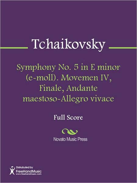 Symphony No. 5 in E minor (e-moll). Movemen IV, Finale, Andante maestoso-Allegro vivace