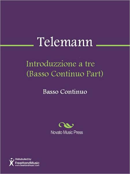 Introduzzione a tre (Basso Continuo Part)