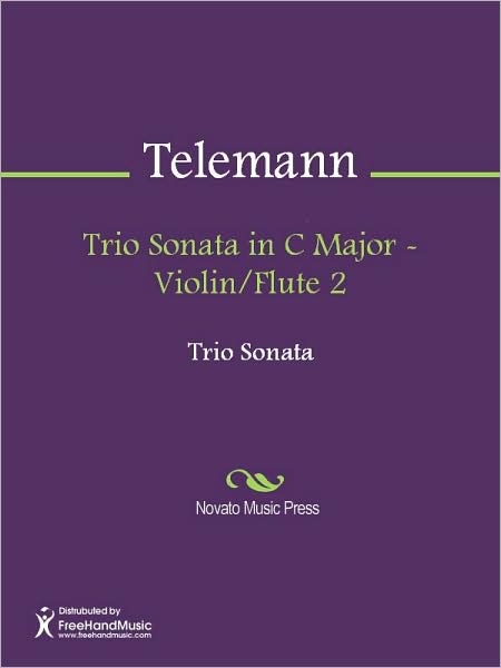 Trio Sonata in C Major - Violin/Flute 2