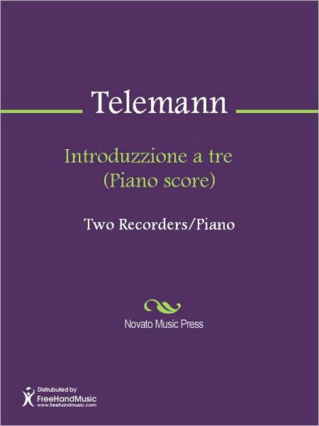 Introduzzione a tre (Piano score)