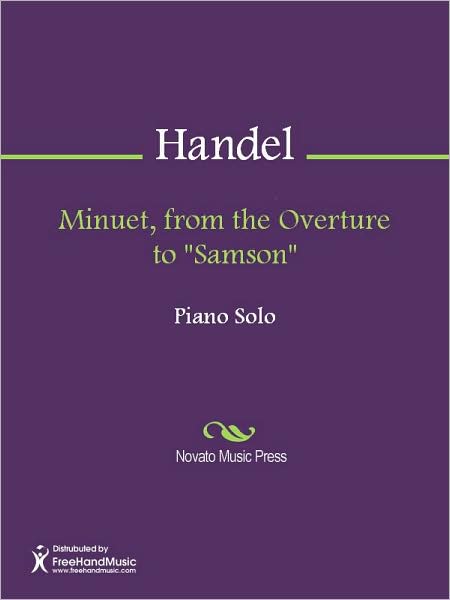 Minuet, from the Overture to "Samson"