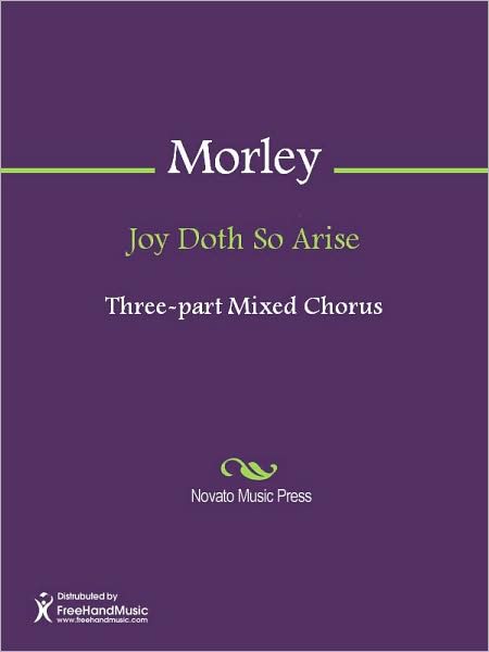 Joy Doth So Arise