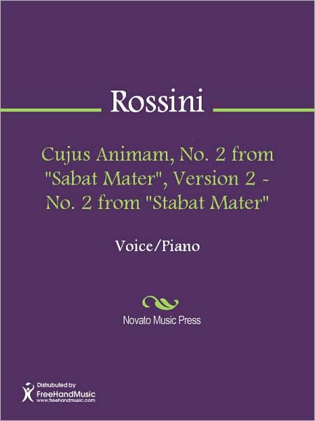Cujus Animam, No. 2 from "Sabat Mater", Version 2 - No. 2 from "Stabat Mater"