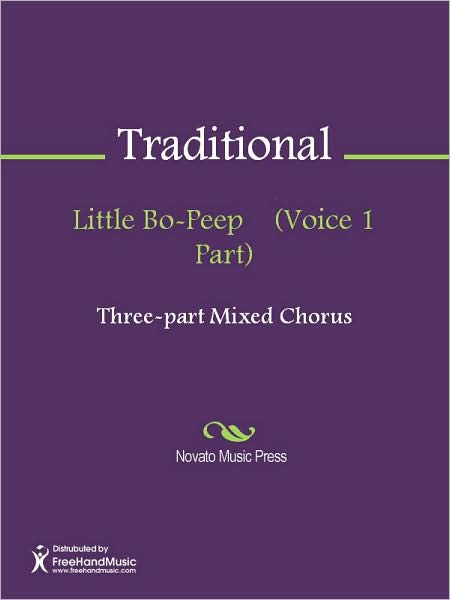 Little Bo-Peep (Voice 1 Part)