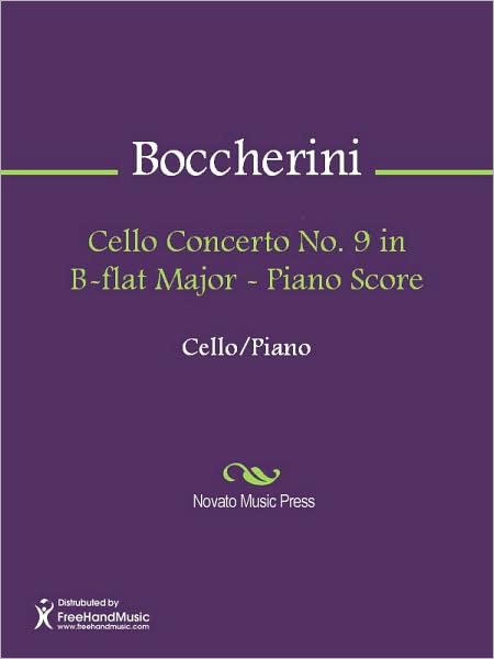 Cello Concerto No. 9 in B-flat Major - Piano Score