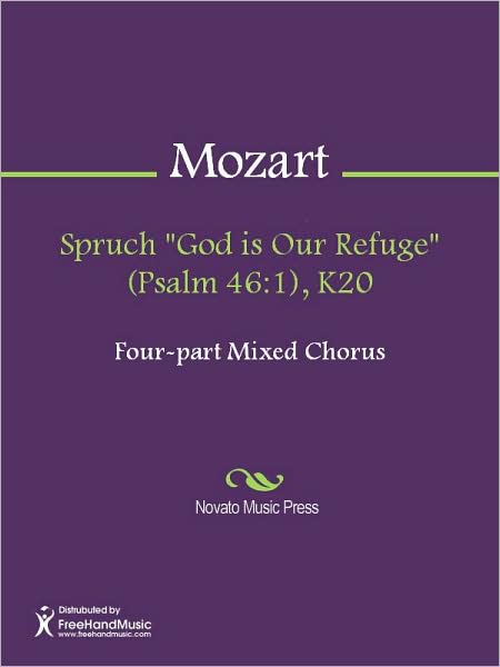Spruch "God is Our Refuge" (Psalm 46:1), K20