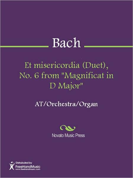 Et misericordia (Duet), No. 6 from "Magnificat in D Major"