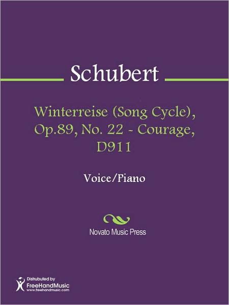 Winterreise (Song Cycle), Op.89, No. 22 - Courage, D911