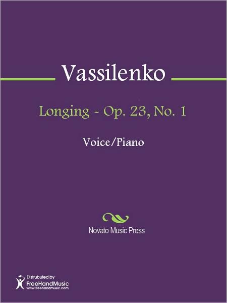 Longing - Op. 23, No. 1