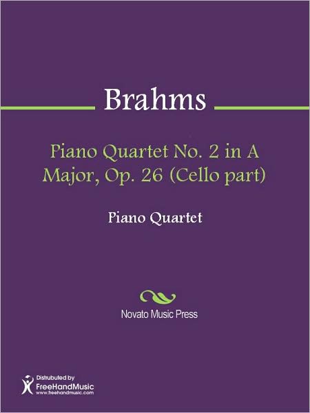 Piano Quartet No. 2 in A Major, Op. 26 (Cello part)