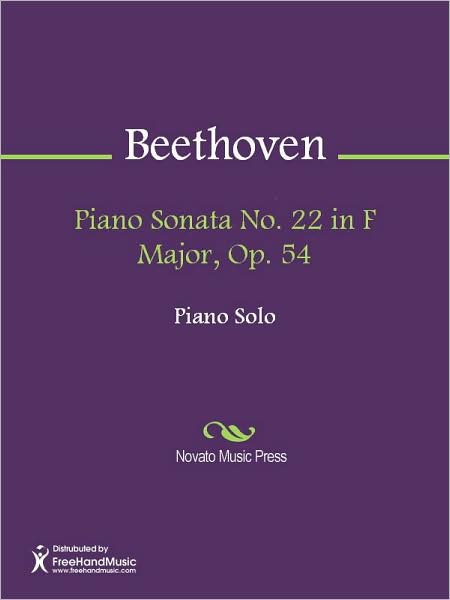 Piano Sonata No. 22 in F Major, Op. 54