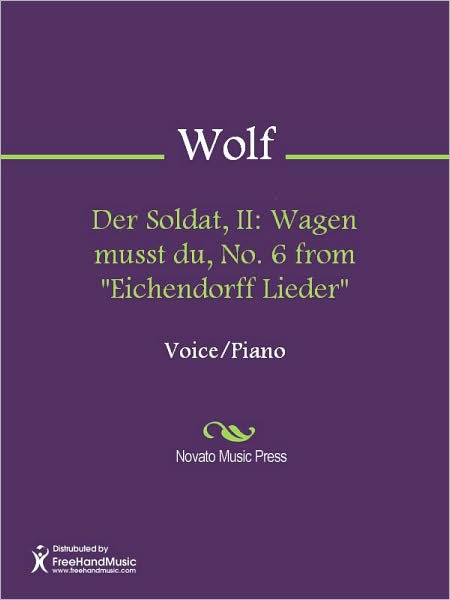 Der Soldat, II: Wagen musst du, No. 6 from "Eichendorff Lieder"