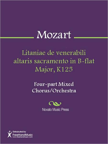 Litaniae de venerabili altaris sacramento in B-flat Major, K125