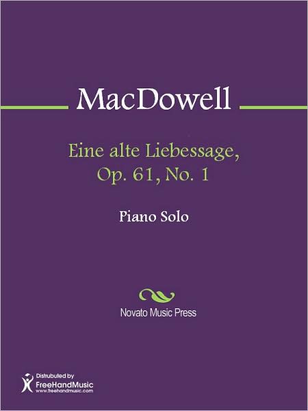 Eine alte Liebessage, Op. 61, No. 1