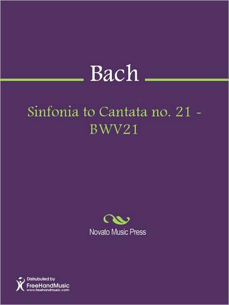Sinfonia to Cantata no. 21 - BWV21