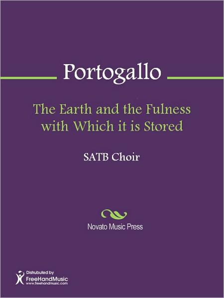 The Earth and the Fulness with Which it is Stored