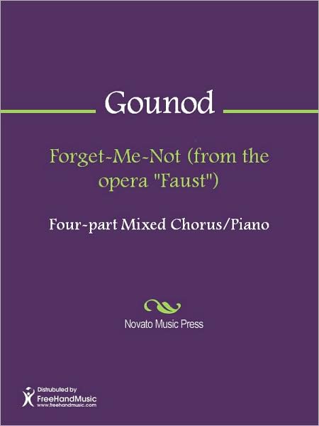 Forget-Me-Not (from the opera "Faust")