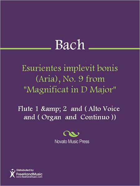 Esurientes implevit bonis (Aria), No. 9 from "Magnificat in D Major"