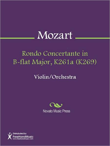 Rondo Concertante in B-flat Major, K261a (K269)