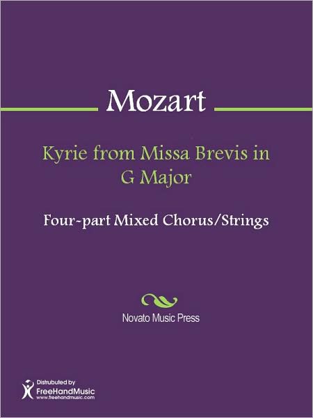 Kyrie from Missa Brevis in G Major