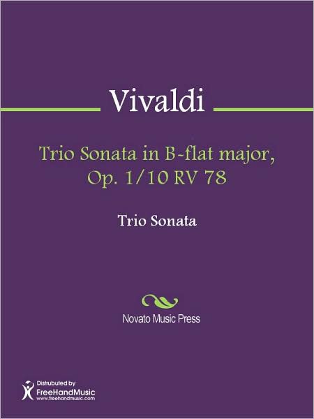 Trio Sonata in B-flat major, Op. 1/10 RV 78