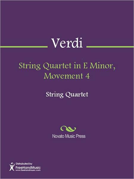 String Quartet in E Minor, Movement 4