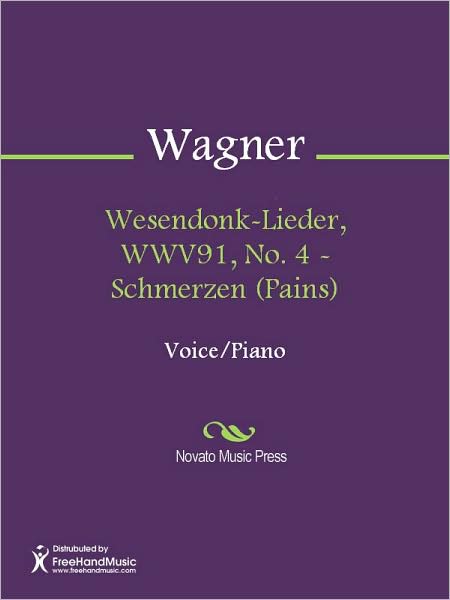 Wesendonk-Lieder, WWV91, No. 4 - Schmerzen (Pains)