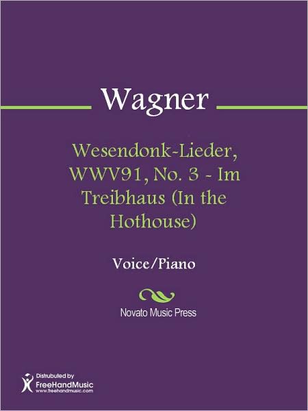 Wesendonk-Lieder, WWV91, No. 3 - Im Treibhaus (In the Hothouse)