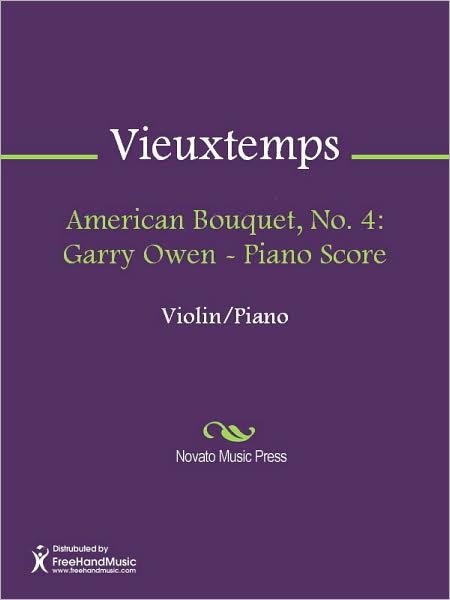 American Bouquet, No. 4: Garry Owen - Piano Score