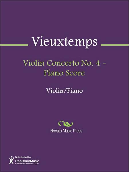 Violin Concerto No. 4 - Piano Score