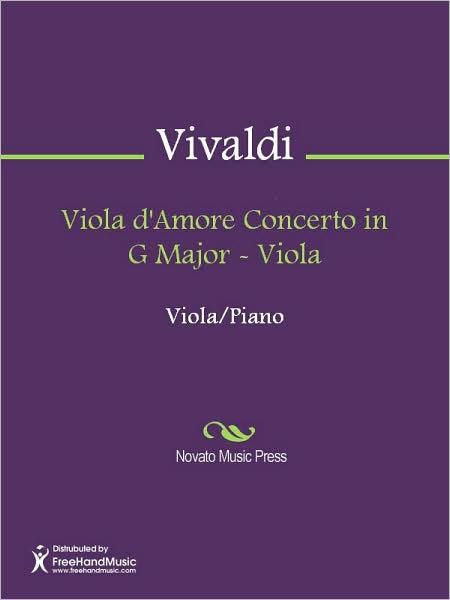 Viola d'Amore Concerto in G Major - Viola