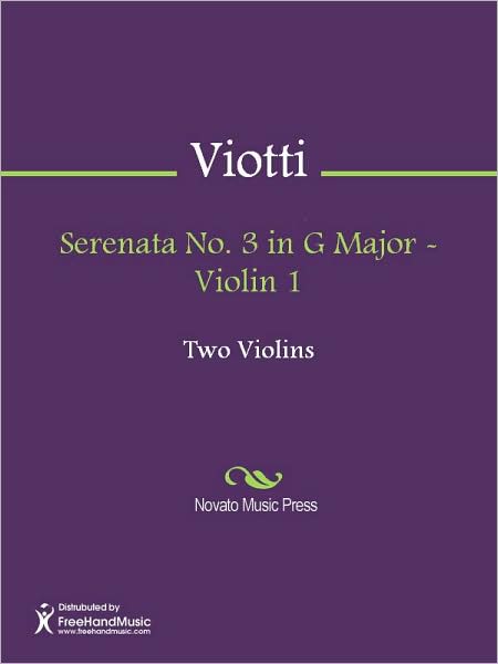 Serenata No. 3 in G Major - Violin 1