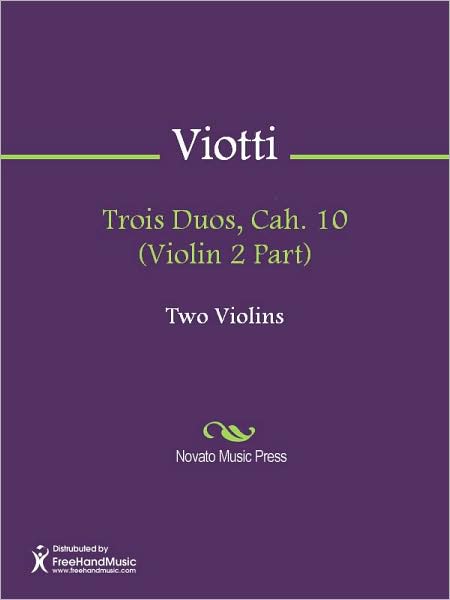 Trois Duos, Cah. 10 (Violin 2 Part)
