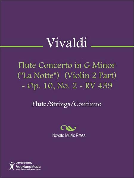 Flute Concerto in G Minor ("La Notte") (Violin 2 Part) - Op. 10, No. 2 - RV 439