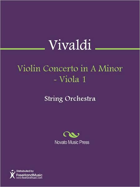 Violin Concerto in A Minor - Viola 1