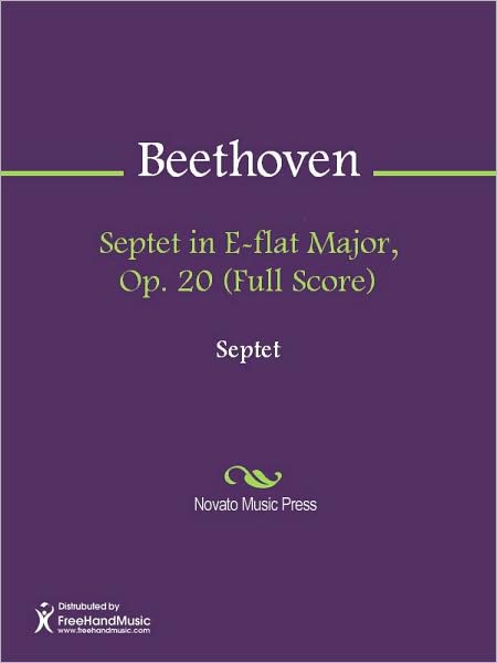 Septet in E-flat Major, Op. 20 (Full Score)