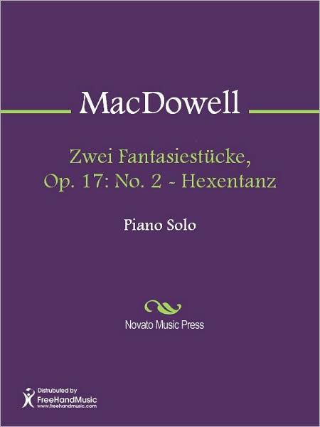 Zwei Fantasiestucke, Op. 17: No. 2 - Hexentanz
